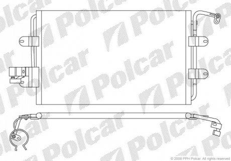 Радиаторы кондиционера Polcar 9501K8C1