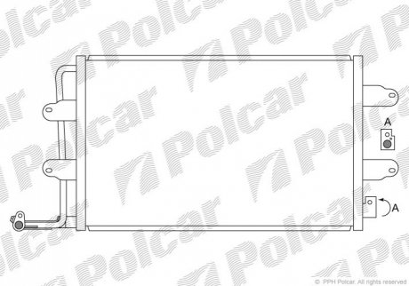 Радіатори кондиціонера Polcar 9502K8C1