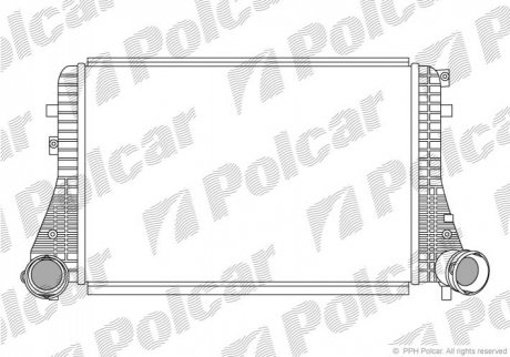 Радіатор повітря (Інтеркулер) Polcar 9513J81 (фото 1)