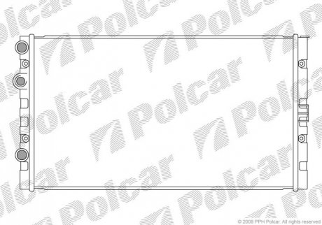 Радиатор охлаждения - 952408-3 (6N0121253M) Polcar 9524083 (фото 1)
