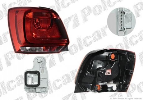 Фонарь задний Polcar 953388E