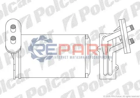 Радіатор пічки Polcar 9534N8A1 Купити в Україні