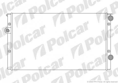 Радіатор охолодження - (1H0121253BL, 1H0121253BC) Polcar 953808A5 (фото 1)