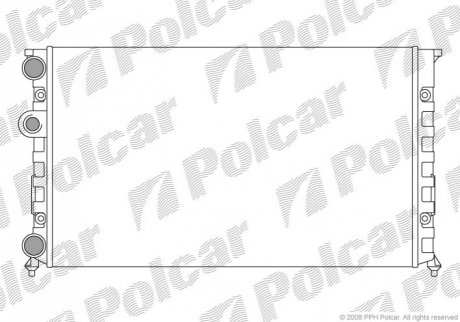 Радиатор охлаждения Polcar 953808A7