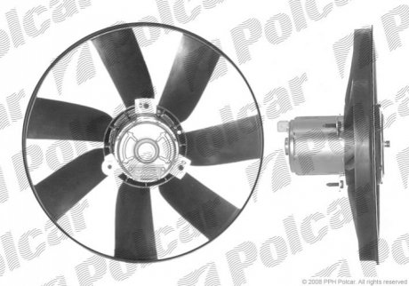 Вентилятор радиатора с моторчиком VW Golf III Passat 90- V - (3A0959455J, 3A0959455H, 1H0959455P) Polcar 953823U1 (фото 1)
