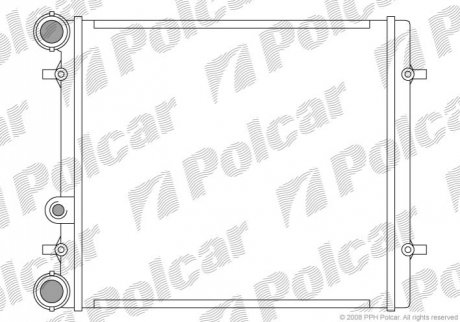 Радиатор охлаждения - 954108-1 (1J0121253K, 1J0121253G) Polcar 9541081