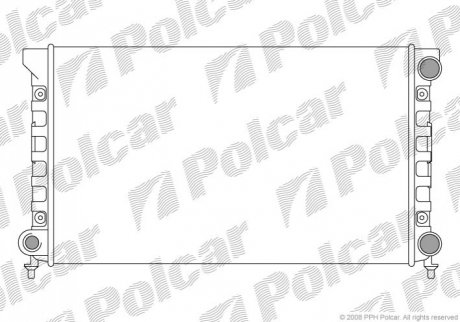 Радіатор охолодження - (353121253AC, 353121253AB) Polcar 954608A4