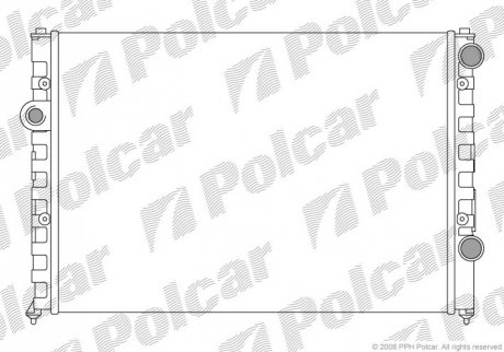 Радиатор охлаждения - (3A0121253) Polcar 954708A1 (фото 1)