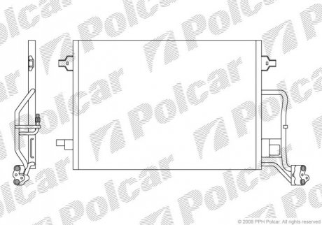 Радиатор кондиционера Polcar 9549K8C1S (фото 1)