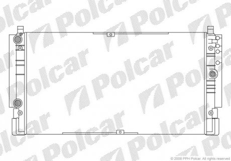 Радиатор охлаждения - (7D0121253C, 7D0121253) Polcar 956608A1