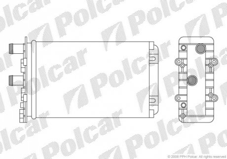 Радіатор обігріву Polcar 9566N84