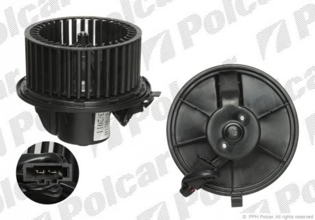 Моторчик вентилятора салону VW T4 Polcar 9566NU1 (фото 1)