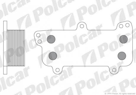 Радіатори масла Polcar 9568L81