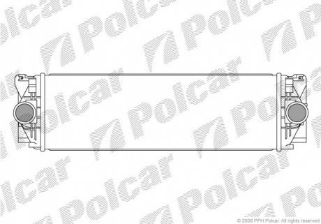 Радиатор воздуха (Интеркулер) - (2E0145804) Polcar 9572J81X