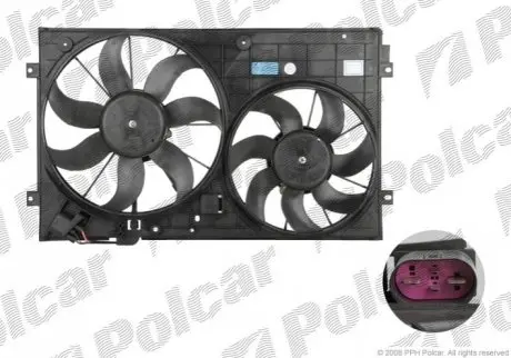 Вентилятор радіатора Polcar 957823W1 Купити в Україні