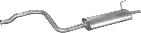 Глушитель задний Audi 80 91-95 1.9TD kat POLMOSTROW 0163