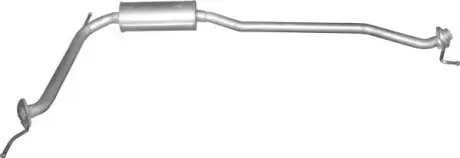 Глушитель выхлопных газов 09.42ALU ЊRODKOWY HONDA CIVIC 1.4I 16V 05-08 HB POLMOSTROW 0942