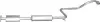 Резонатор Nissan Primera 1.6i-16V 00-02, 1.8i-16v 99-02 POLMOSTROW (15372) изображение 1