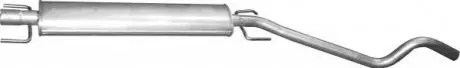 Глушник вихлопних газів 17.64ALU ЊRODKOWY OPEL ASTRA H 1.9CDTI 05 POLMOSTROW 1764