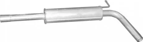 Глушник вихлопних газів 23.85ALU ЊRODKOWY VW POLO/SEAT CORDOBA,IBIZA 10-,SKODA FABIA 1.6 07-10,VW POLO 1.6 06-09 POLMOSTROW 2385