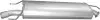 Глушник Toyota RAV 4 2.2D 05-08 POLMOSTROW (26327) зображення 1