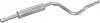 Глушник середній VW Caddy/ Seat Inca 1.4-1.9D 95 POLMOSTROW (3050) зображення 1