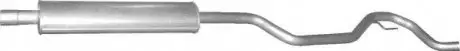 Глушитель выхлопных газов 48.07ALU ЊRODKOWY SAAB 9-3 1.8T/2.0T/1.8T BIOPOWER POLMOSTROW 4807