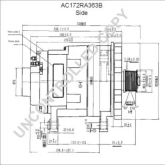 Генератор (24В, 140А, новий) CUMMINS PRESTOLITE ELECTRIC AC172RA363B
