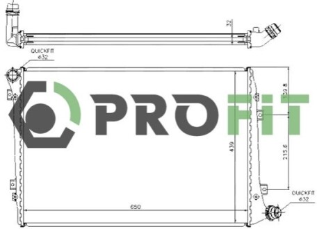 Радиатор охлаждения PROFIT 17400007