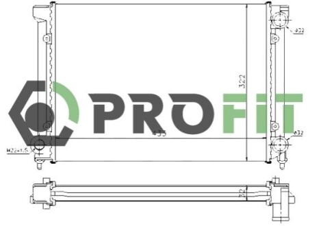 Радиатор охлаждения PROFIT 1740-0015