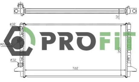 Радиатор охлаждения PROFIT 1740-0017