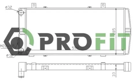 Радіатор охолоджування PROFIT 17400018