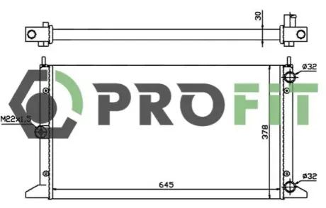 Радиатор охлаждения PROFIT 1740-0023 Купить в Украине