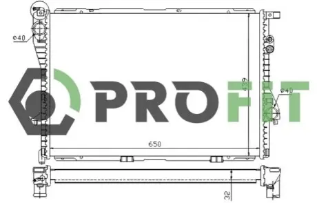 Радіатор охолодження PROFIT 1740-0061 Купити в Україні