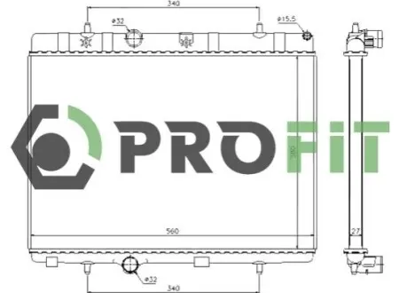 Радиатор охлаждения PROFIT 1740-0084
