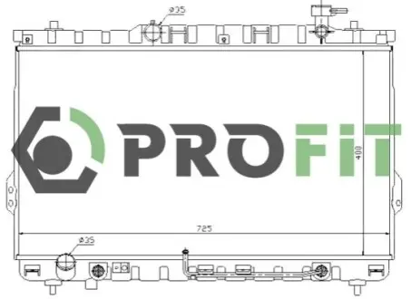 Радиатор охлаждения PROFIT 1740-0140 Купить в Украине