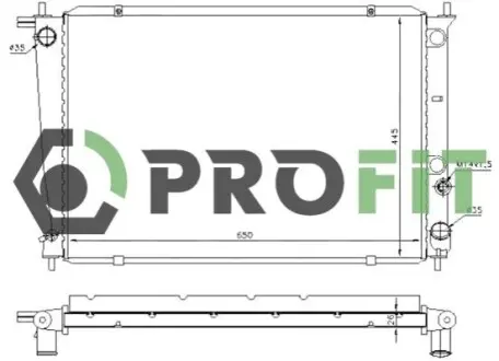 Радиатор охлаждения PROFIT 1740-0146 Купить в Украине