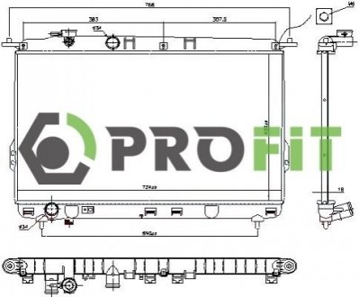 Радіатор охолодження PROFIT 1740-0147 (фото 1)