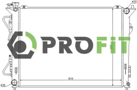 Радіатор охолоджування PROFIT 1740-0152 Купити в Україні