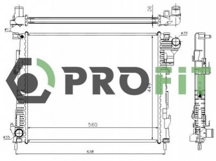 Радиатор охлаждения PROFIT 1740-0170