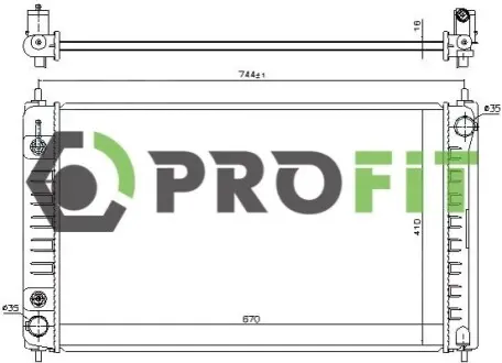 Радіатор охолодження PROFIT 1740-0266 Купити в Україні