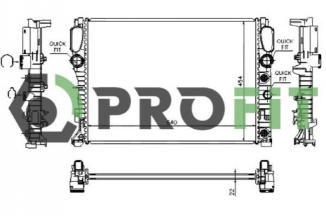 Радіатор охолодження PROFIT 1740-0311 (фото 1)