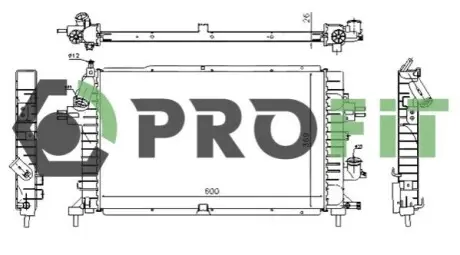 Радиатор охлаждения PROFIT 1740-0376 Купить в Украине