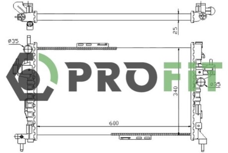 Радіатор охолодження PROFIT 1740-0378