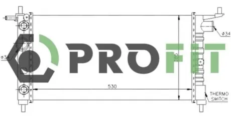 Радиатор охлаждения PROFIT 1740-0383 Купить в Украине