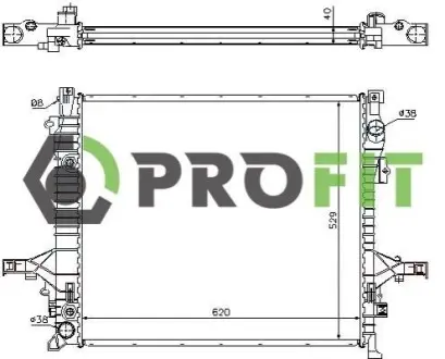 Радіатор охолодження PROFIT 1740-0414 Купити в Україні