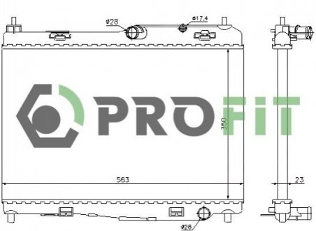 Радіатор охолодження PROFIT 1740-0438 (фото 1)