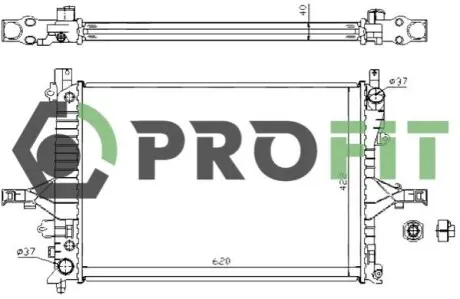 Радіатор охолоджування PROFIT 1740-0702 Купити в Україні