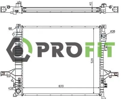 Радіатор охолодження PROFIT 1740-0703 Купити в Україні
