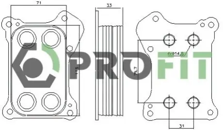 Радиатор масляный PROFIT 1745-0054 Купить в Украине